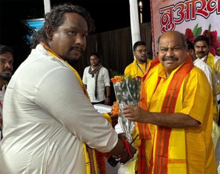 नुआखाई भव्य शोभायात्रा समापन समारोह सम्पन्न — उत्तर विधायक पुरंदर मिश्रा रहे मुख्य आकर्षण