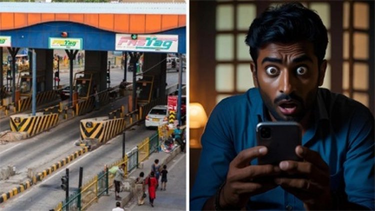 CG में घर में खड़ी गाड़ी पर लगा टोल टैक्स