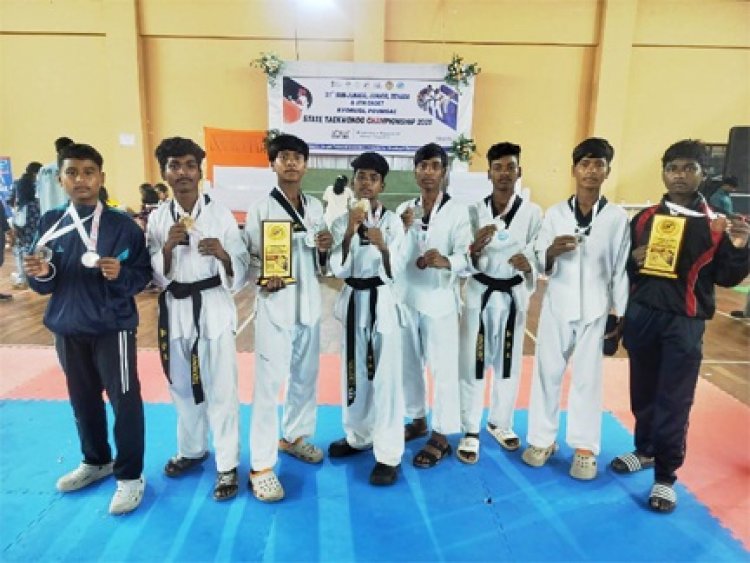 एकलव्य खेल अकादमी के ताइक्वांडो खिलाड़ियों का नेशनल में चयन