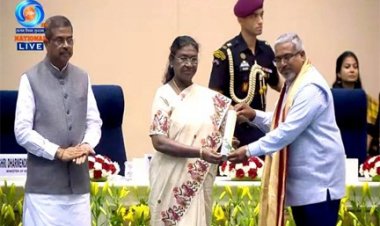 कौशल विकास एवं रोजगार राज्य मंत्री टेटवाल ने राष्ट्रीय शिक्षक पुरस्कार मिलने पर मालवीय को बधाई और शुभकामनाएं दीं