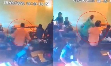 क्लास में पढ़ाते हुए आपस में भिड़े सरकारी टीचर