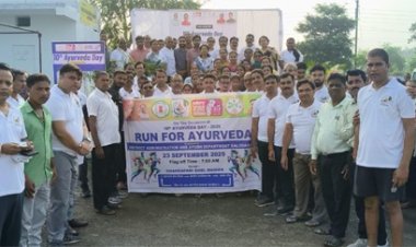 राष्ट्रीय आयुर्वेद दिवस पर हुआ रन फॉर आयुर्वेदा का आयोजन