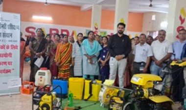 महिला कृषकों के लिये उपयुक्त सहयोगी कृषि उपकरण पर प्रशिक्षण कार्यक्रम सम्पन्न