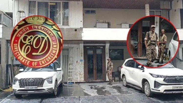 छत्तीसगढ़ के कई शहरों में ईडी का छापा