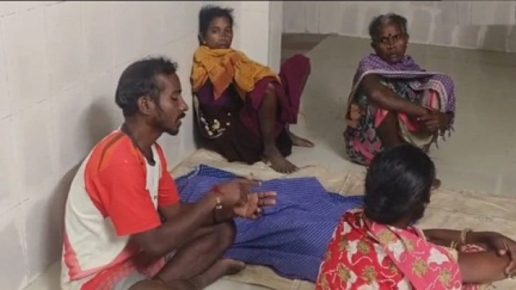 शव को पोस्टमार्टम के लिए लेकर बैठे रहे परिजन