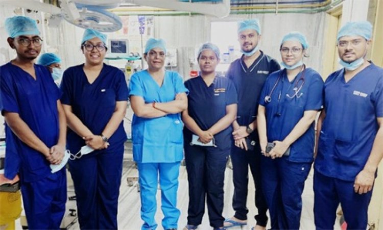 अम्बेडकर अस्पताल के जनरल सर्जरी विभाग में एक और विदेशी युवती का सफल ऑपरेशन