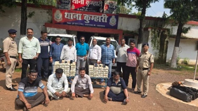 दुर्ग-भिलाई मे स्थानीय स्तर पर अवैध नकदी बरामद करने का सबसे बड़ा मामला