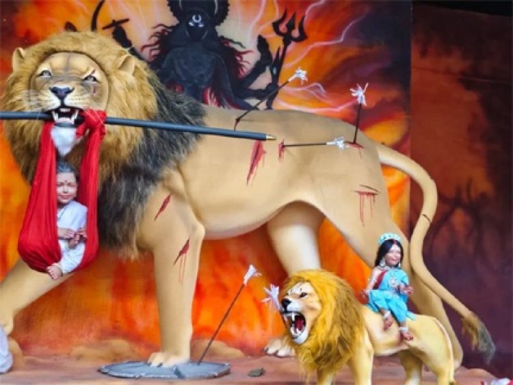 शारदीय नवरात्रि में माता की प्रतिमा को लेकर विवाद