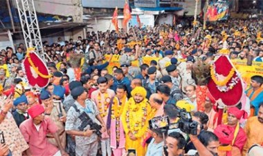 बस्तर दहशरा में निभाई गई मावली परघाव रस्म