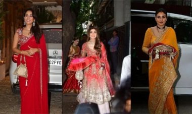 शिल्पा शेट्टी से लेकर मीरा कपूर ने पारंपरिक लुक में ढाया कहर