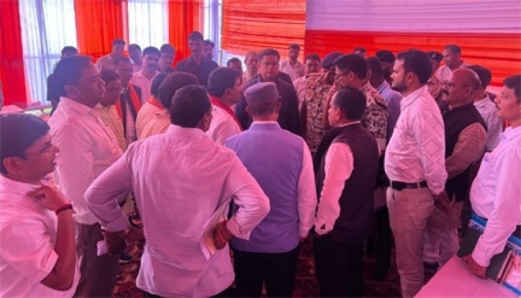 केंद्रीय गृह मंत्री अमित शाह के बस्तर प्रवास की तैयारियों का उप मुख्यमंत्री विजय शर्मा ने किया निरीक्षण