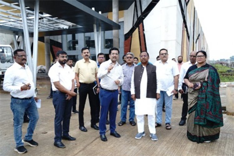 आदिम जाति विकास मंत्री ने आदिवासी स्वतंत्रता संग्राम सेनानियों पर निर्माणाधीन संग्रहालय-सह स्मारक के निर्माण कार्यों का किया निरीक्षण