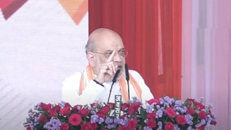 बस्तर दशहरे में शामिल होने के लिए जगदलपुर पहुंचे केंद्रीय गृहमंत्री अमित शाह