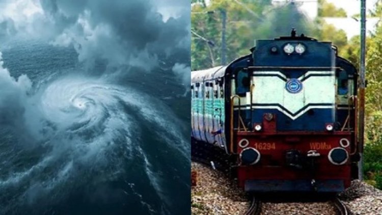 मोंथा चक्रवात के प्रभाव के कारण 7 ट्रनों का रूट बदला गया