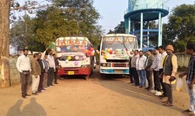 सरगुजा और बस्तर संभाग में 34 बसों का संचालन शुरू