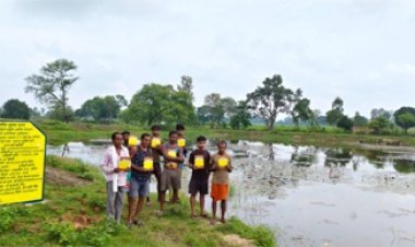 ग्रामीणों की मेहनत और मनरेगा की मदद से ग्राम भखार की खरपोली तालाब बना जल संसाधन
