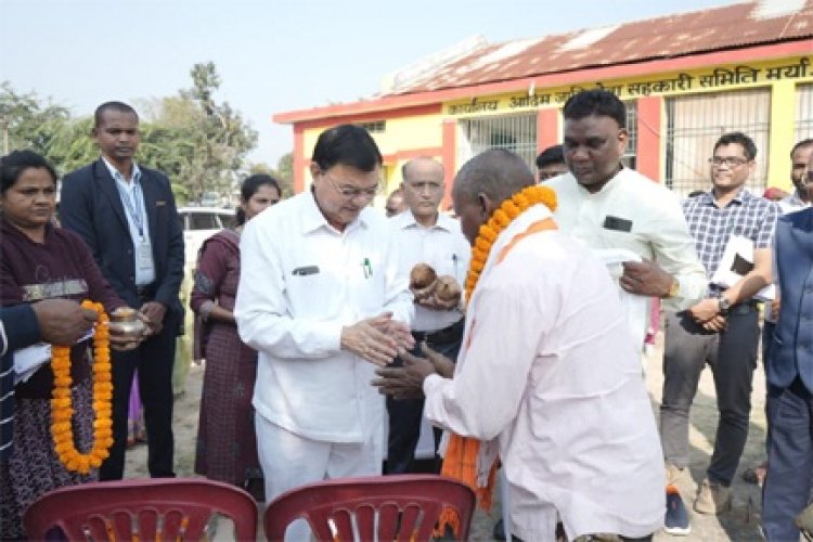 केबिनेट मंत्री देवांगन ने किया धान खरीदी का शुभारम्भ