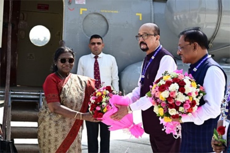 राष्ट्रपति मुर्मु का अंबिकापुर में आत्मीय स्वागत