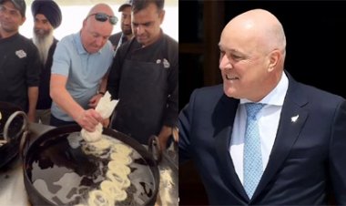 PM क्रिस्टोफर लक्सन ने बनाई जलेबी