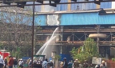 भिलाई स्टील प्लांट के पीबीएस-2 के गैस लाइन में लगी आग