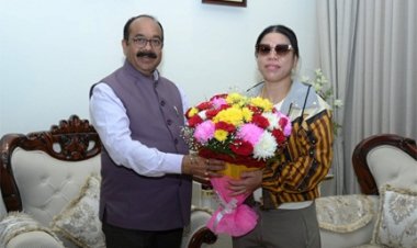 उप मुख्यमंत्री अरुण साव से मिलीं अंतरराष्ट्रीय मुक्केबाज मैरी कॉम