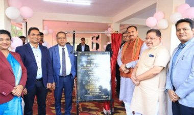 स्वास्थ्य मंत्री श्याम बिहारी जायसवाल ने मेडिकल कॉलेज रायपुर के 120 सीटर छात्रावास का किया उद्घाटन