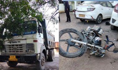 तेज रफ्तार ट्रक ने बाइक को रौंदा, दो लोगों की मौके पर ही मौत