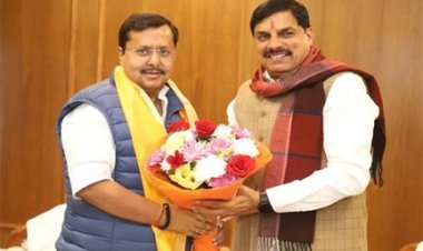 मुख्यमंत्री डॉ. मोहन यादव की भाजपा के नवनियुक्त कार्यकारी अध्यक्ष नितिन नबीन से सौजन्य मुलाकात