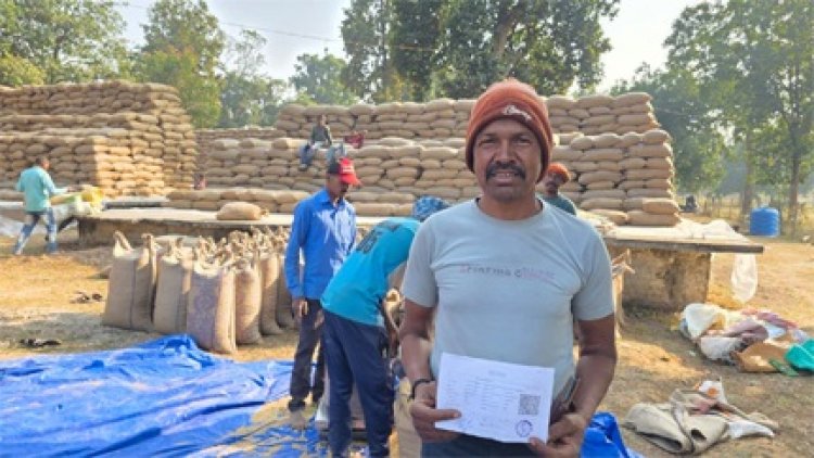 धान उपार्जन केन्द्र में खरीदी व्यवस्था सुचारू और सुव्यवस्थित किसानों को मिल रहा लाभ