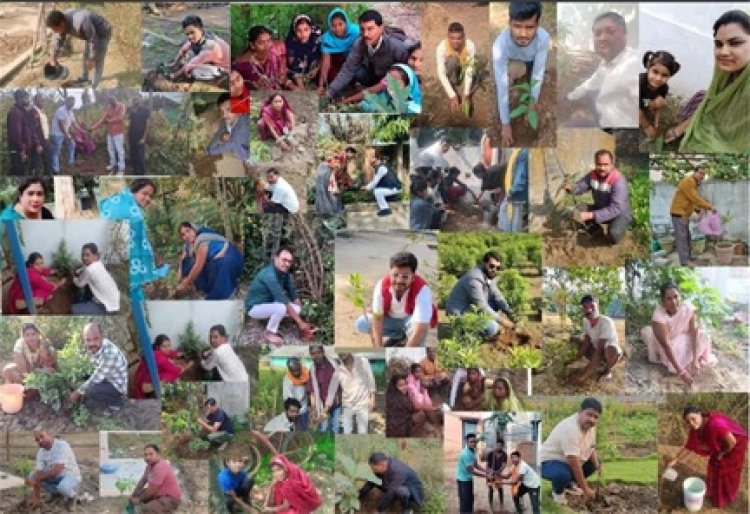  नव कल्याण संघ के स्थापना दिवस पर पृथ्वी को एक लाख पौधों की सौगात