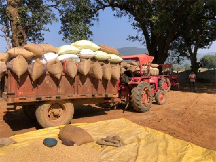 उपार्जन केंद्रों में धान खरीदी सुचारू रूप से जारी