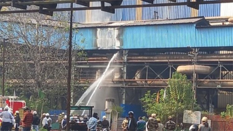 भिलाई स्टील प्लांट के पीबीएस-2 के गैस लाइन में लगी आग