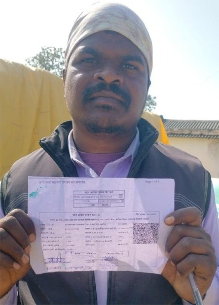 धान खरीदी की बदली व्यवस्था ने किसान रामकरण सिंह की मेहनत को दिया पूरा सम्मान