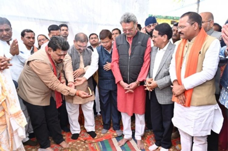 उप मुख्यमंत्री विजय शर्मा ने पंचमुखी बूढ़ा महादेव मंदिर में कांवड़िया विश्राम गृह निर्माण का किया भूमिपूजन, 1.54 करोड़ की लागत से होगा तैयार