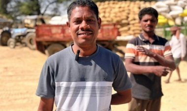 अमित ने बताया, मोबाइल से ऑनलाइन टोकन खुद काटकर केंद्र में निर्बाध रूप से बेचा धान