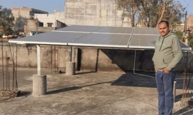सौर ऊर्जा से अनिल का घर हुआ रोशन