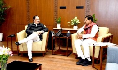 मुख्यमंत्री डॉ. यादव ने नई दिल्ली में केन्द्रीय स्वास्थ्य मंत्री नड्डा से की सौजन्य भेंट