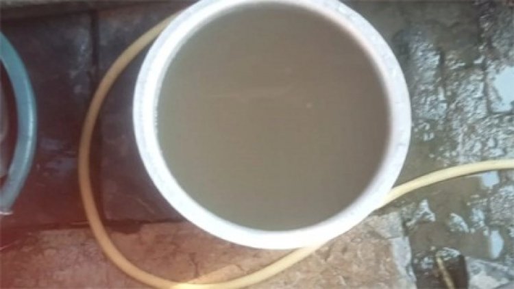 सेजबहार कॉलोनी में गंदे पानी की सप्लाई