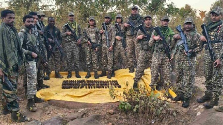 जंगल से 82 नग बीजीएल सेल सुरक्षा बलों के हाथ लगी