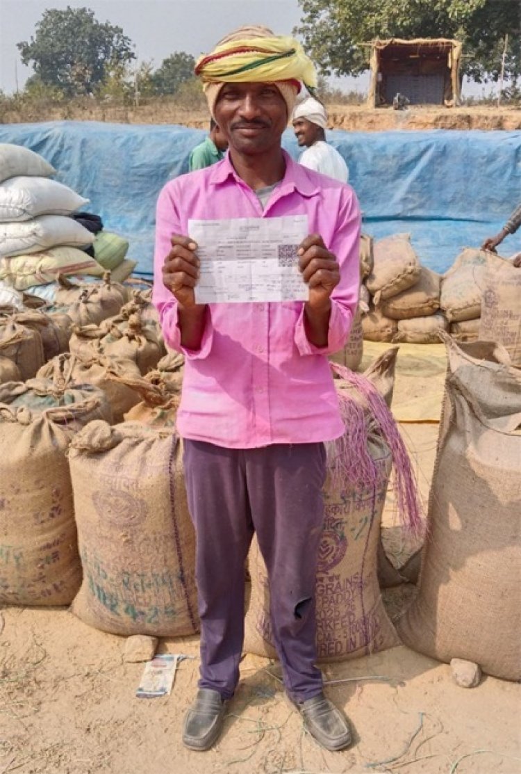 किसान फूल सिंह को मिली डिजिटल धान खरीदी से राहत, ऑफलाइन टोकन पर भी रहा सुचारू अनुभव