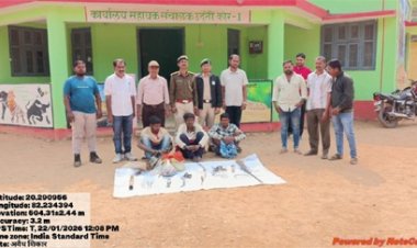 उदंती-सीतानदी टाइगर रिज़र्व में 3 शिकारी गिरफ्तार