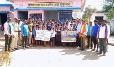 वन अग्नि सुरक्षा के लिए जागरूकता अभियान, ग्रामीणों और विद्यार्थियों ने ली संरक्षण की शपथ