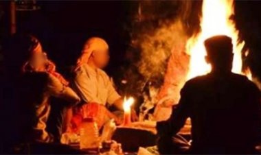 श्मशान घाट में चिता से छेड़छाड़ का सनसनीखेज मामला सामने आया