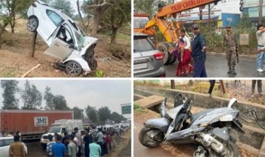 रायपुर में 24 घंटे में 5 बड़े सड़क हादसे