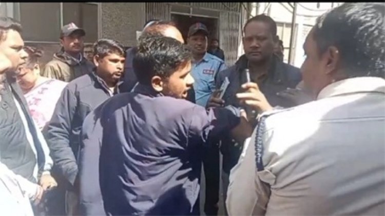 अस्पताल बना रणक्षेत्र, विवाहिता की संदिग्ध मौत पर दोनों पक्षों में विवाद