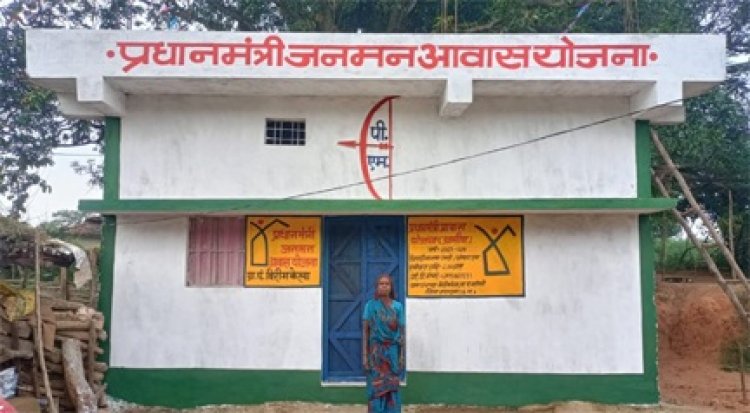 सरगुजा जिले में पीएम आवास निर्माण ने पकड़ी रफ्तार