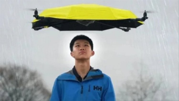 चीन के इंजीनियर ने बनाई 'उड़ने वाली छतरी'