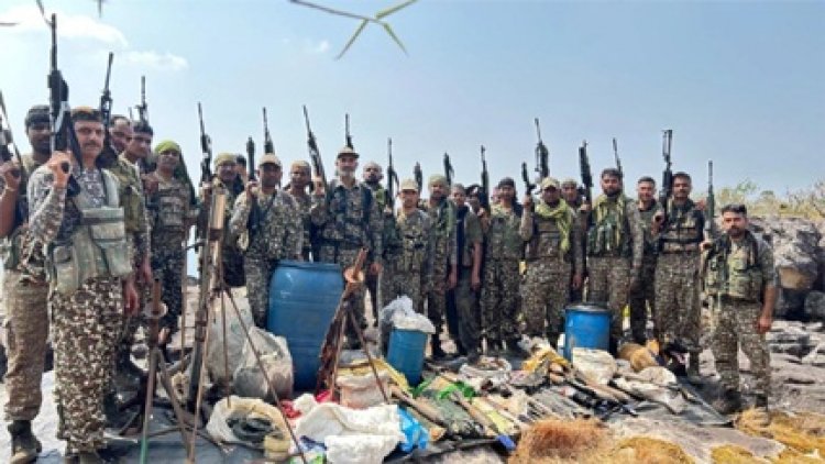 ITBP और पुलिस का ज्वाइंट ऑपरेशन सफल, भारी मात्रा में विस्फोटक और हथियार मिले