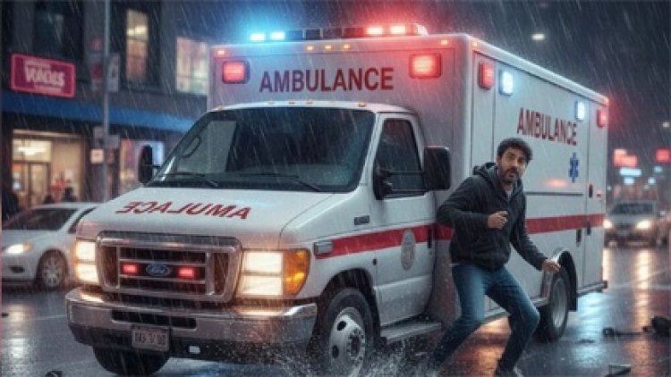 दर्दनाक हादसा: तेज रफ्तार एंबुलेंस ने युवक को मारी टक्कर, पेट पर पहिया चढ़ने से मौके पर मौत