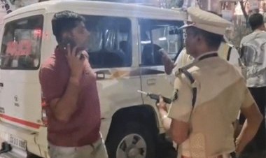 भाजपा नेता की विवादित हरकतें: पुलिस से बदसलूकी और नशे में गाड़ी चलाते पकड़े जाने का VIDEO सामने